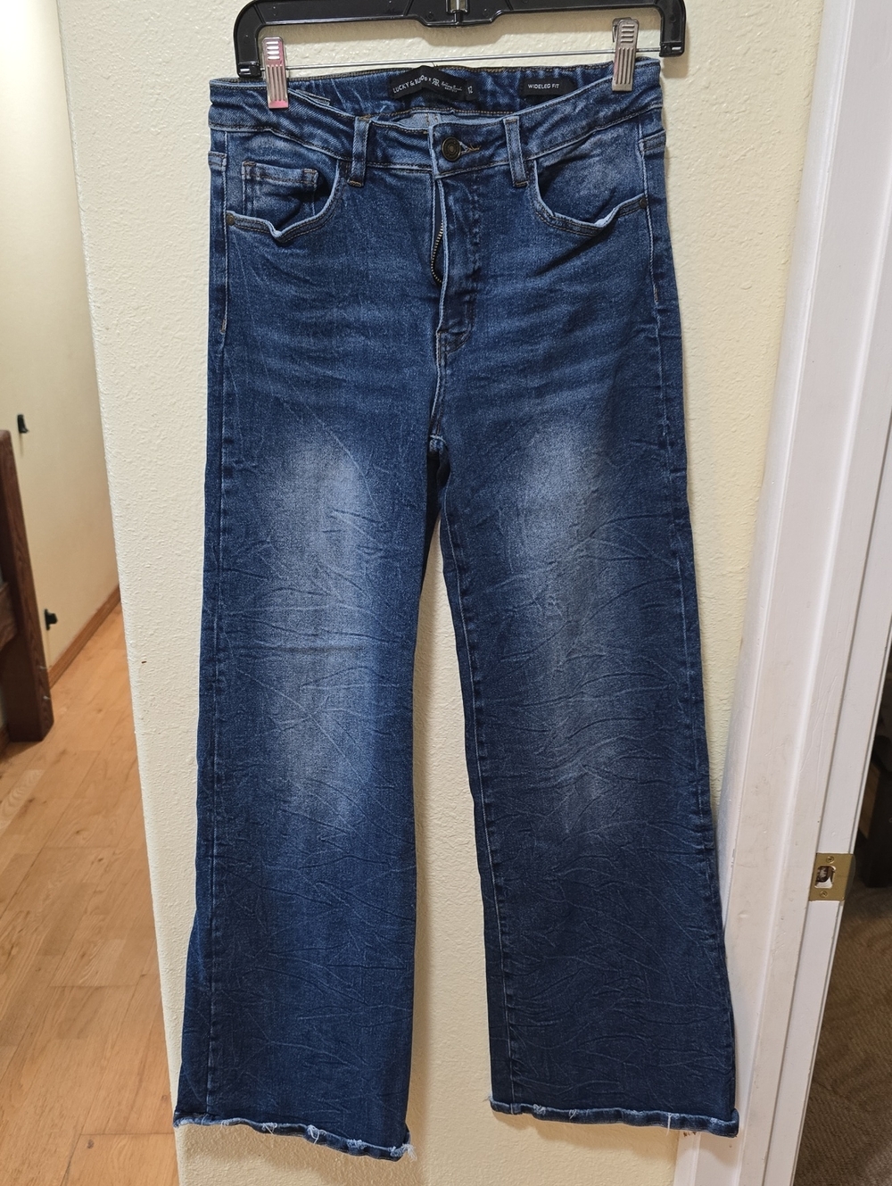 Lucky & Blessed Dark Wash Wide Leg Jeans